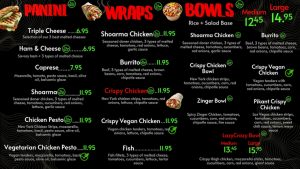 Lazy Crazy Cafe Leiden Centraal Panini, Wraps, Bowls