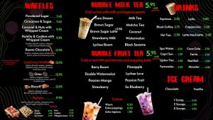 Lazy Crazy Cafe Leiden Centraal Waffles, Bubble Tea, Ice Cream